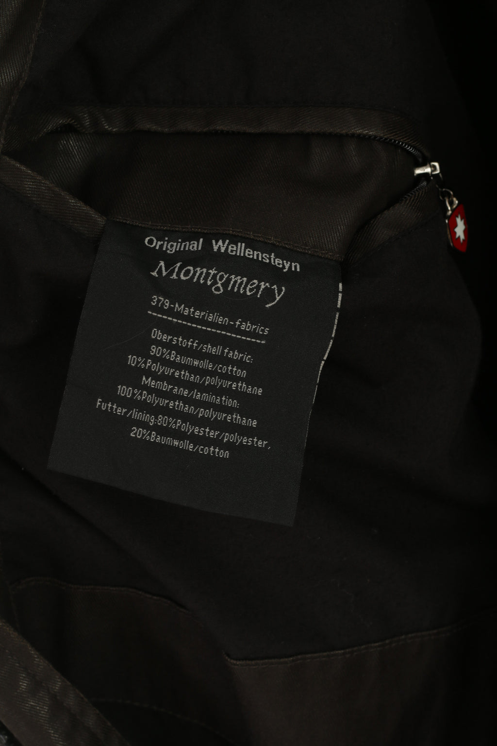 Wellensteyn Montgomery Men XL Jacket Brown Wax Cotton Military Zip Up Top