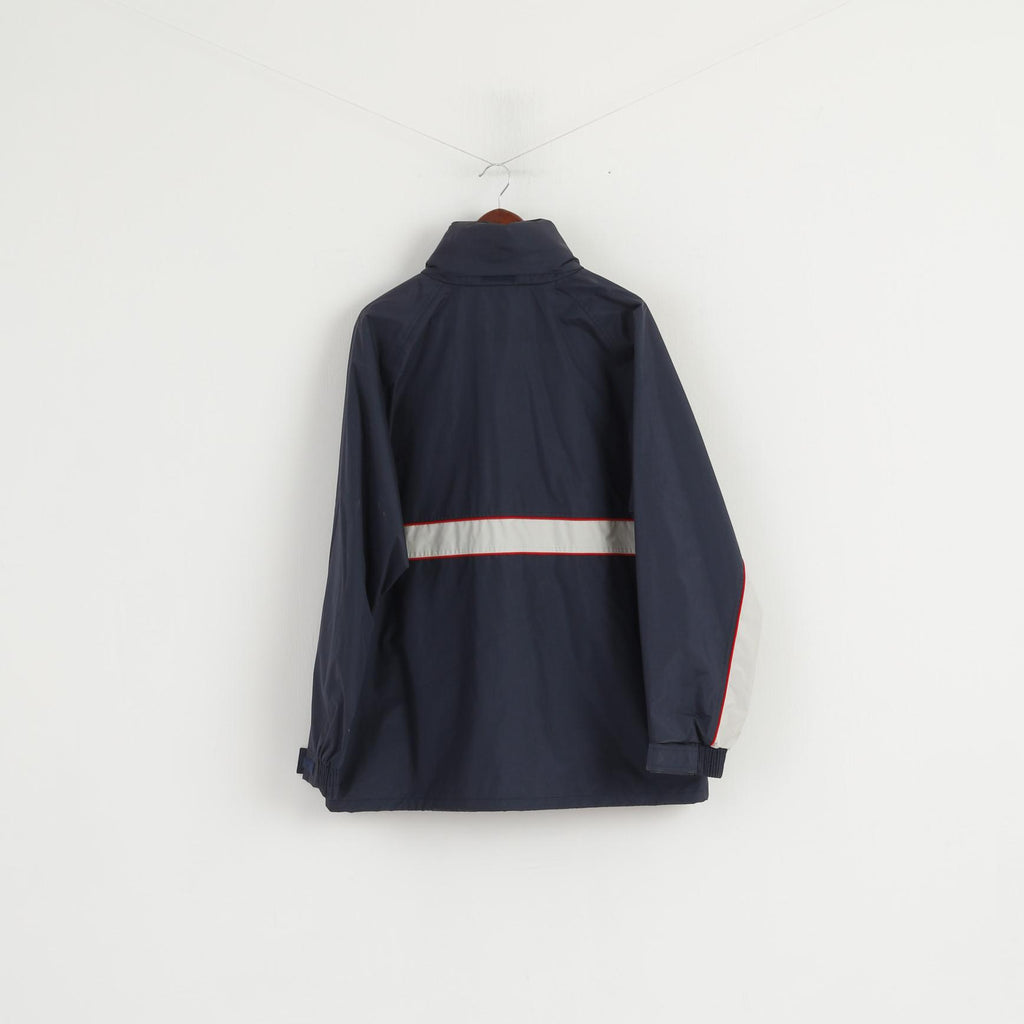 Giacca da uomo Trespass Sailing L Giacca da vela impermeabile con cappuccio nascosto blu scuro