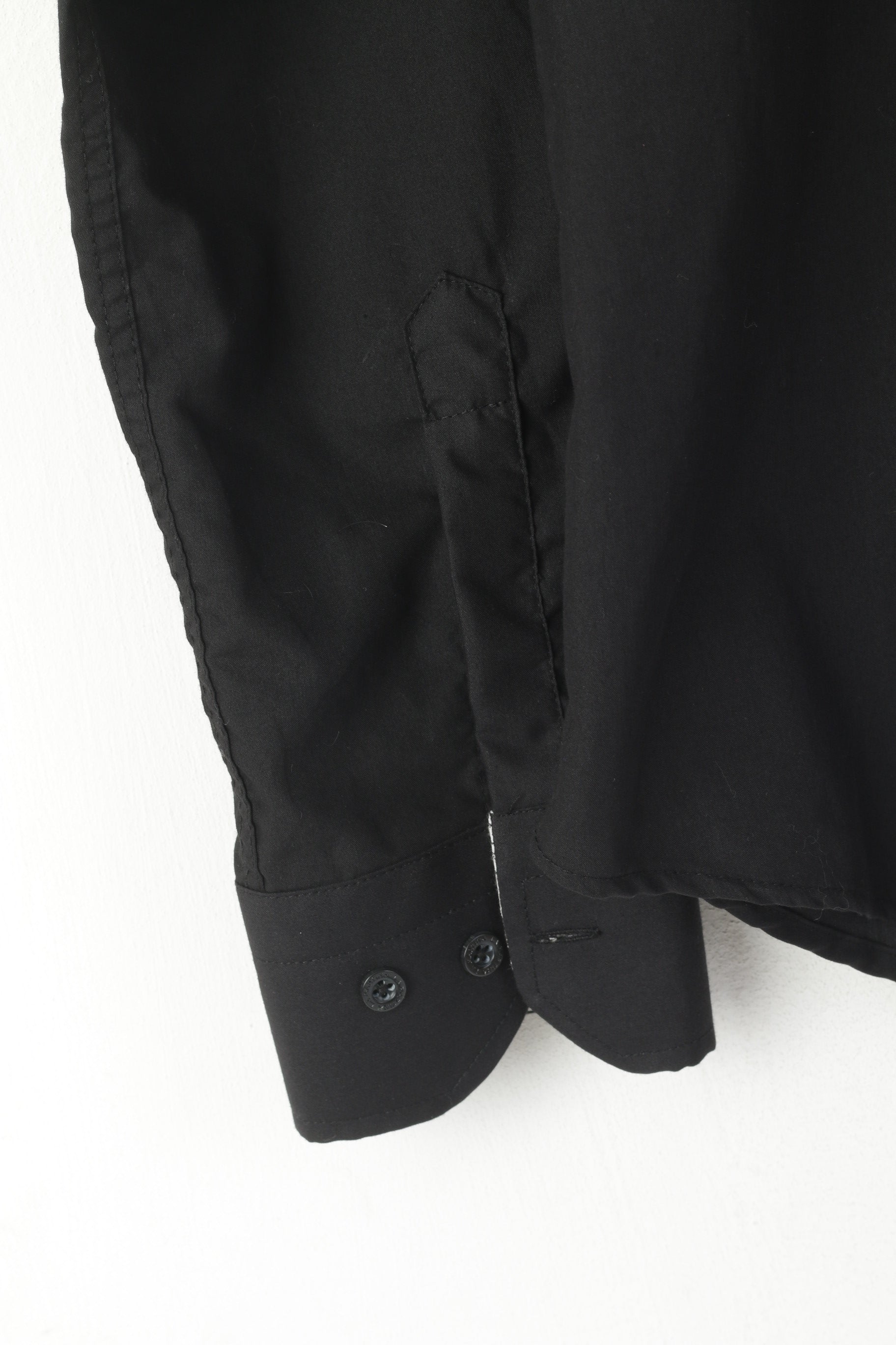 La Martina Men S Casual Shirt Black Slim Fit Cotton Buenos Aires #3 Polo Team Top