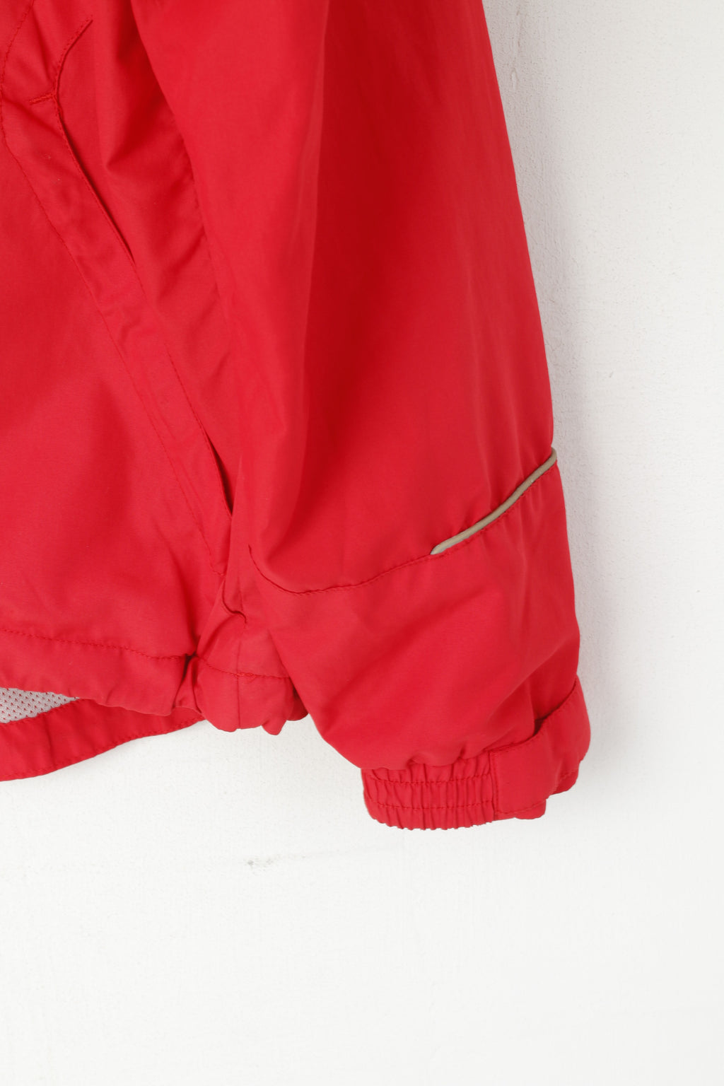 Umbro Men S Jacket Red Vintage Full Zip Sportswear Reflective Lightweight Top