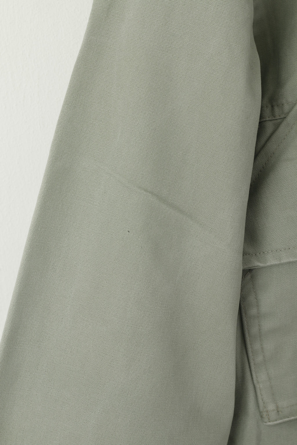 Nike M 178 (S) Veste Kaki Coton Militaire Parka À Capuche Extérieur Zip Up Top