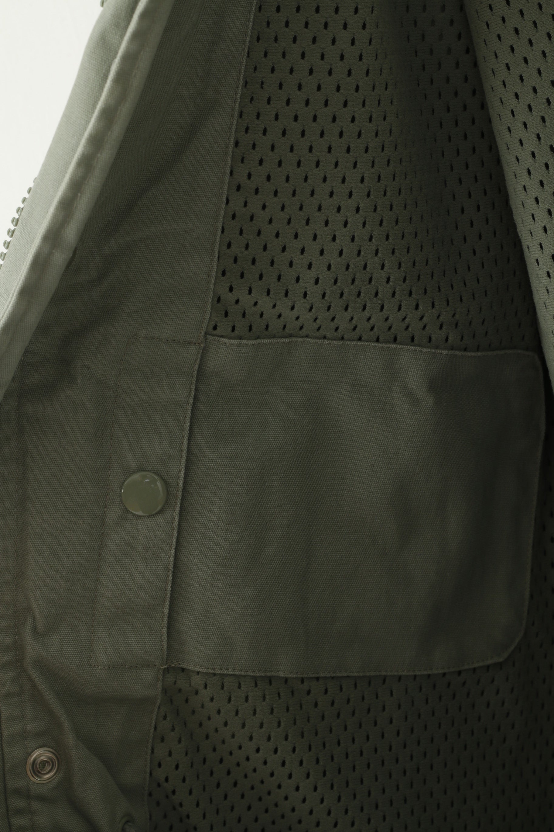 Nike M 178 (S) Veste Kaki Coton Militaire Parka À Capuche Extérieur Zip Up Top