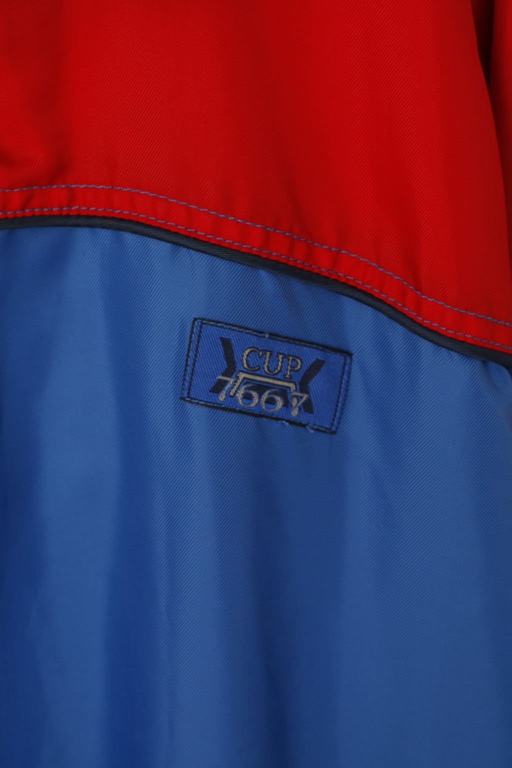 CUP 66 Hommes XL Veste Bleu Rouge FC Bayern Munchen Pull Football Capuche Cachée Haut