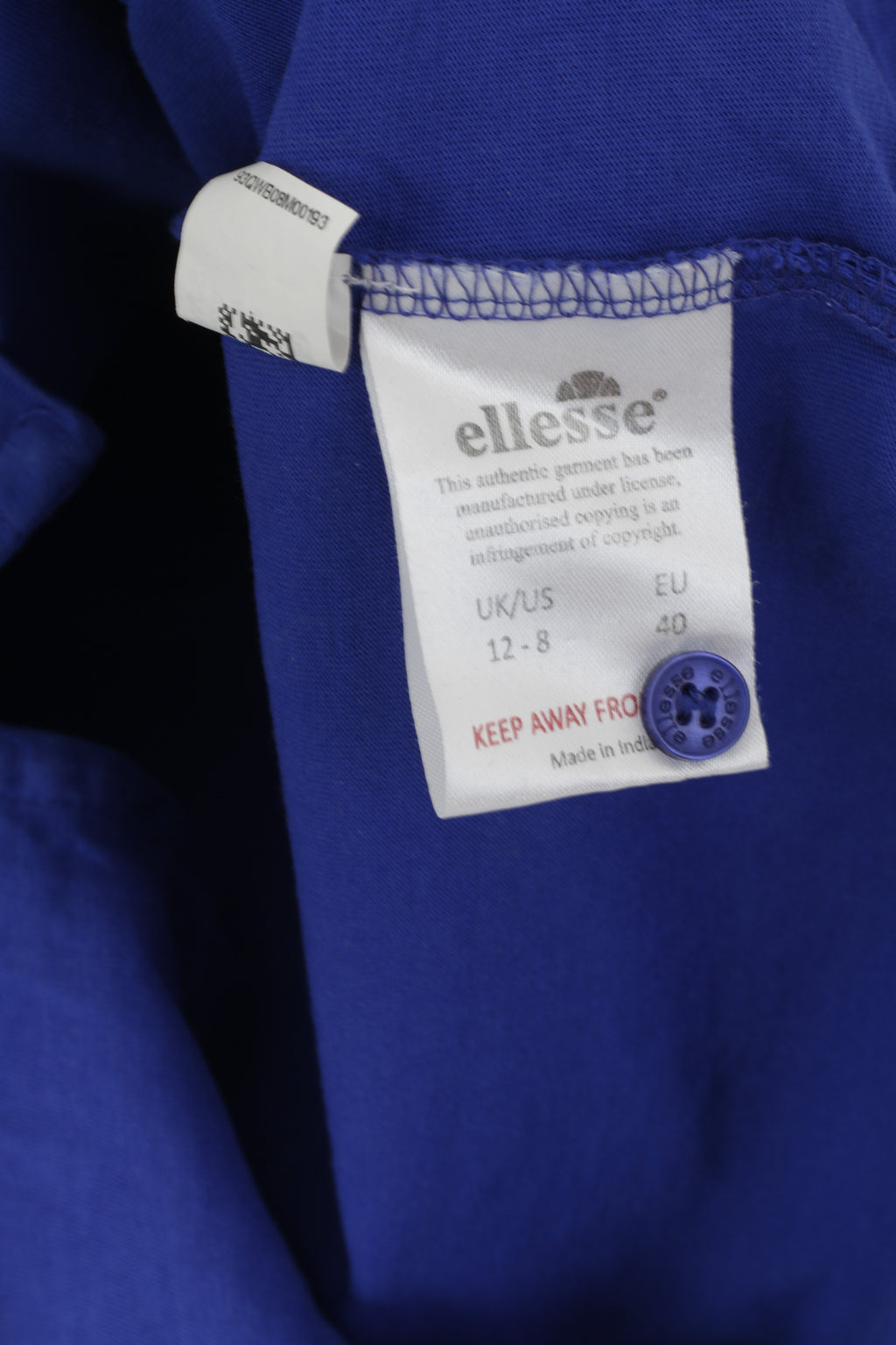 Ellesse Women 12 40 M Polo Shirt Purple Cotton Detailed Buttons Sport Top