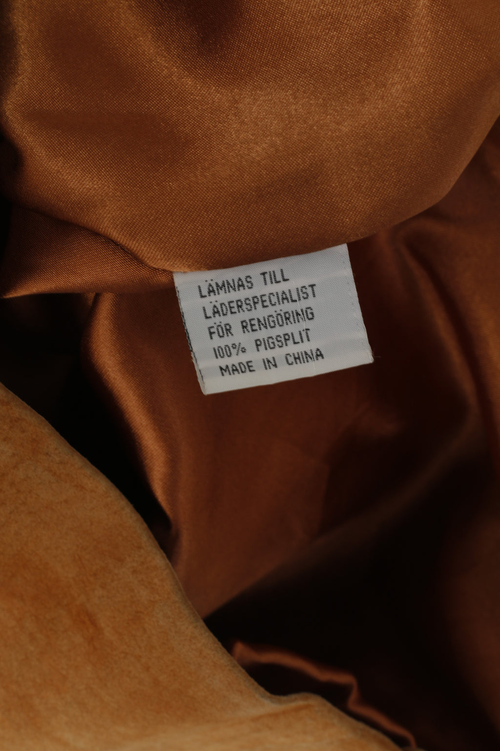 Good Time Donna 38 M Giacca in pelle Cammello Top con spalline in pelle scamosciata vintage