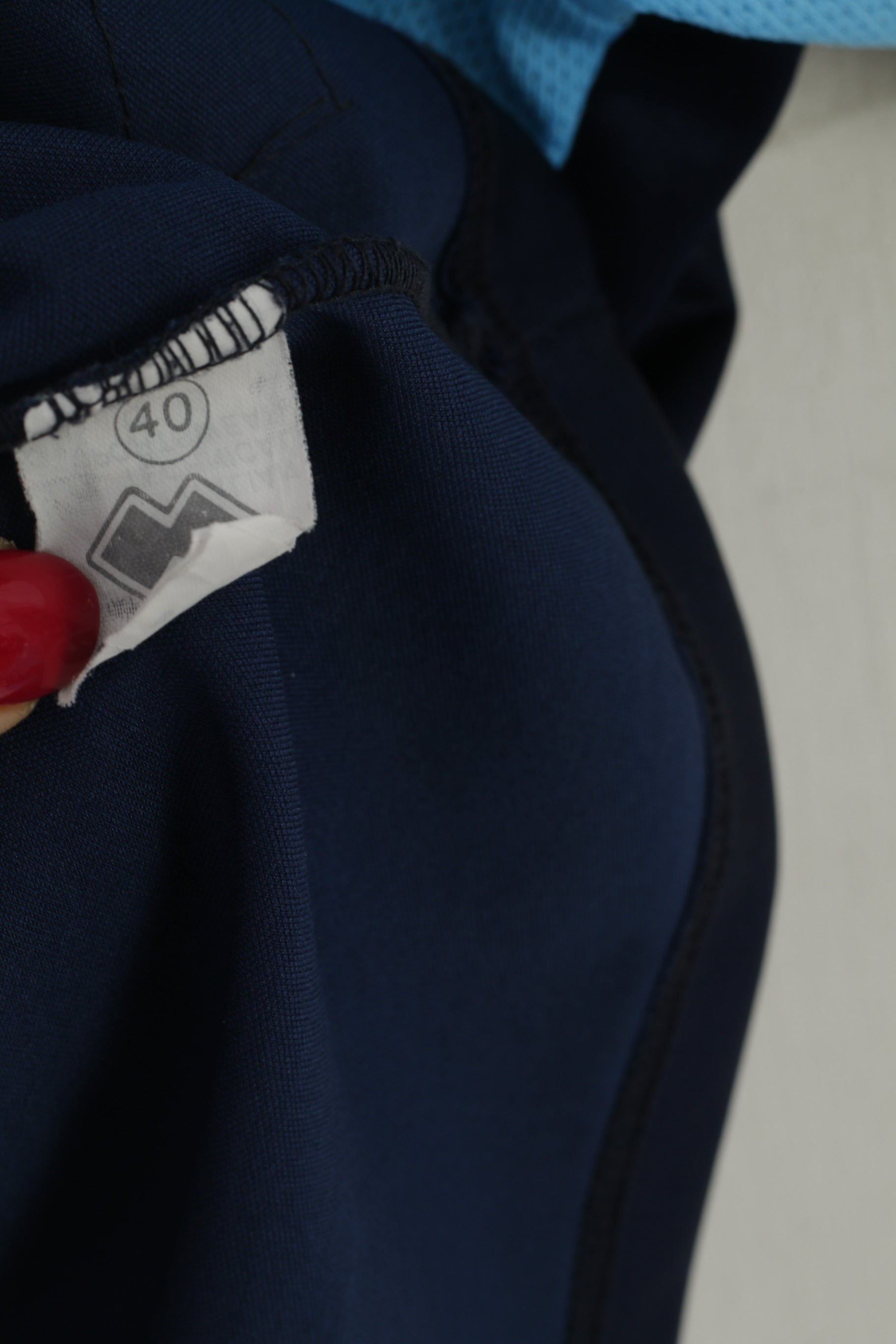 Errea Women 40 S Shirt Navy Derby Country Por Match Sportswear Jersey 2001-2003 Top