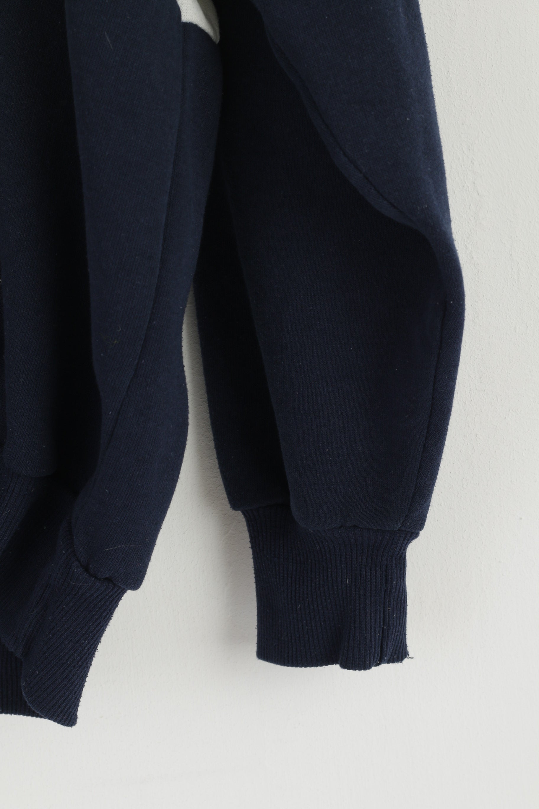 Estelle Women XL Sweatshirt Vintage Navy Hooded Global Connection 80s Top