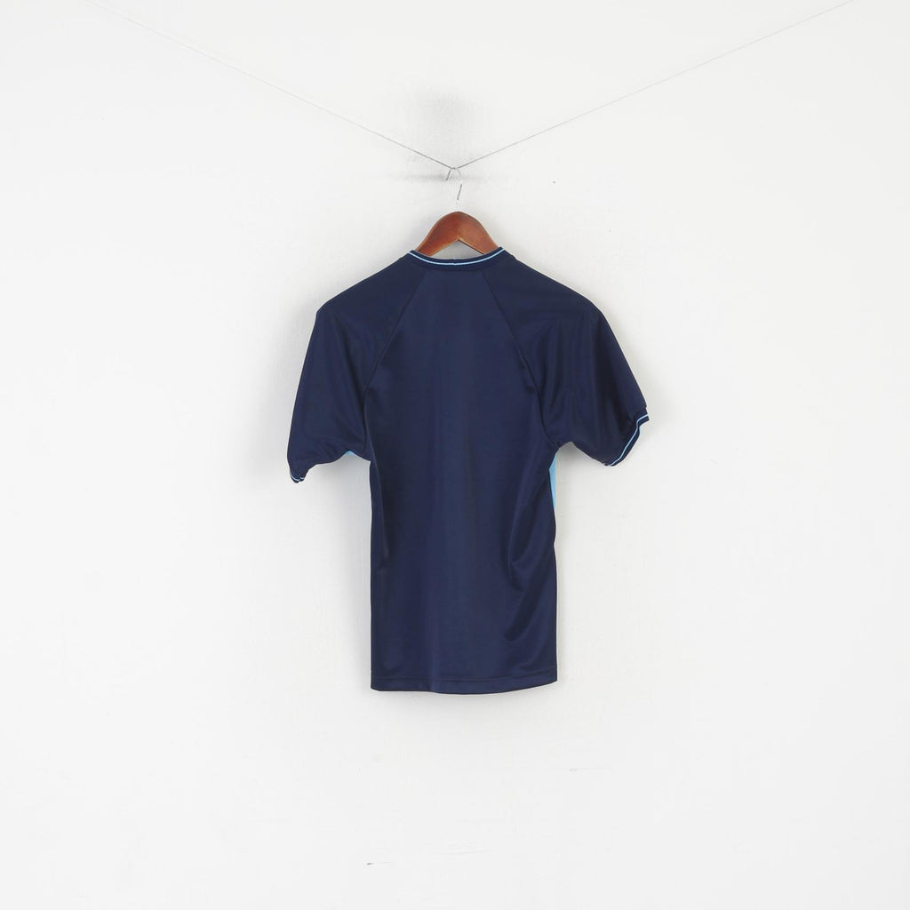 Maglia Errea Donna 40 S Navy Derby Country Por Match Sportswear Jersey 2001-2003 Top