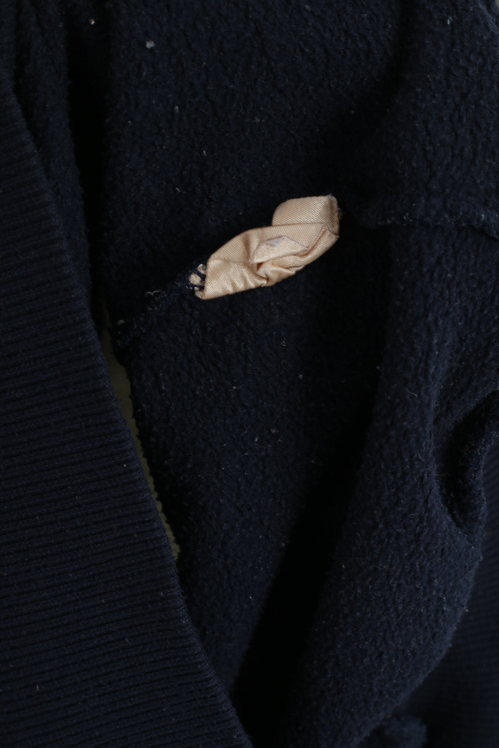 Estelle Women XL Sweatshirt Vintage Navy Hooded Global Connection 80s Top