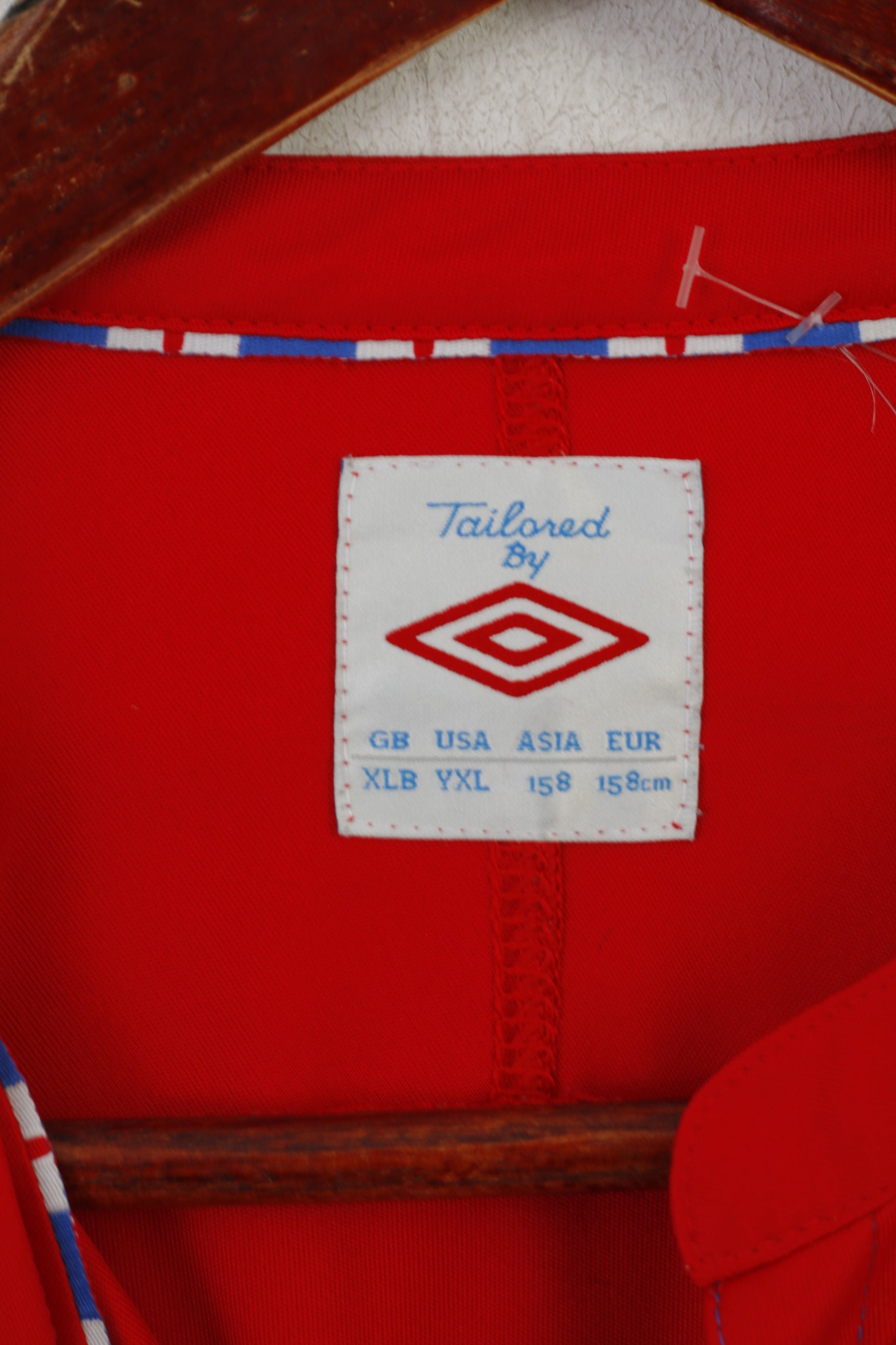 Umbro Garçons XLB 158 Chemise Rouge Glasgow Rangers Football Club Haut en Jersey Vintage