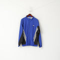 Adidas Men L 186 Jacket Blue Vintage Zip Up Bomber Active '00 Sportswear Top