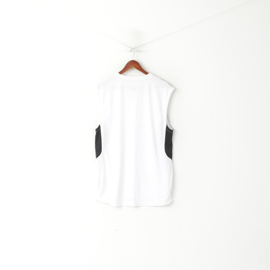 Umbro Men XXL Shirt White Diamond Pro Series Sleeveless Sport Training Jersey Top