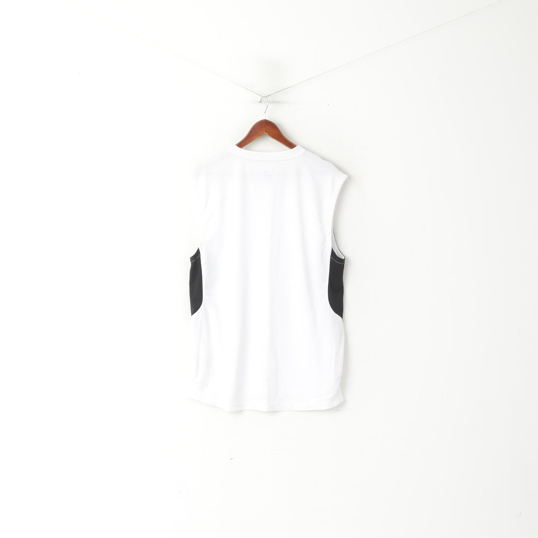 Umbro Men XXL Shirt White Diamond Pro Series Sleeveless Sport Training Jersey Top