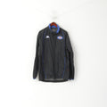Kappa Homme XXL (XL) Veste Noir Nylon VIF Stiftet Vintage Full Zip Sportswear Top