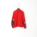 Giacca Adidas da uomo XL rossa Clima 365 Bomber Sportwear Top sportivo con cerniera intera