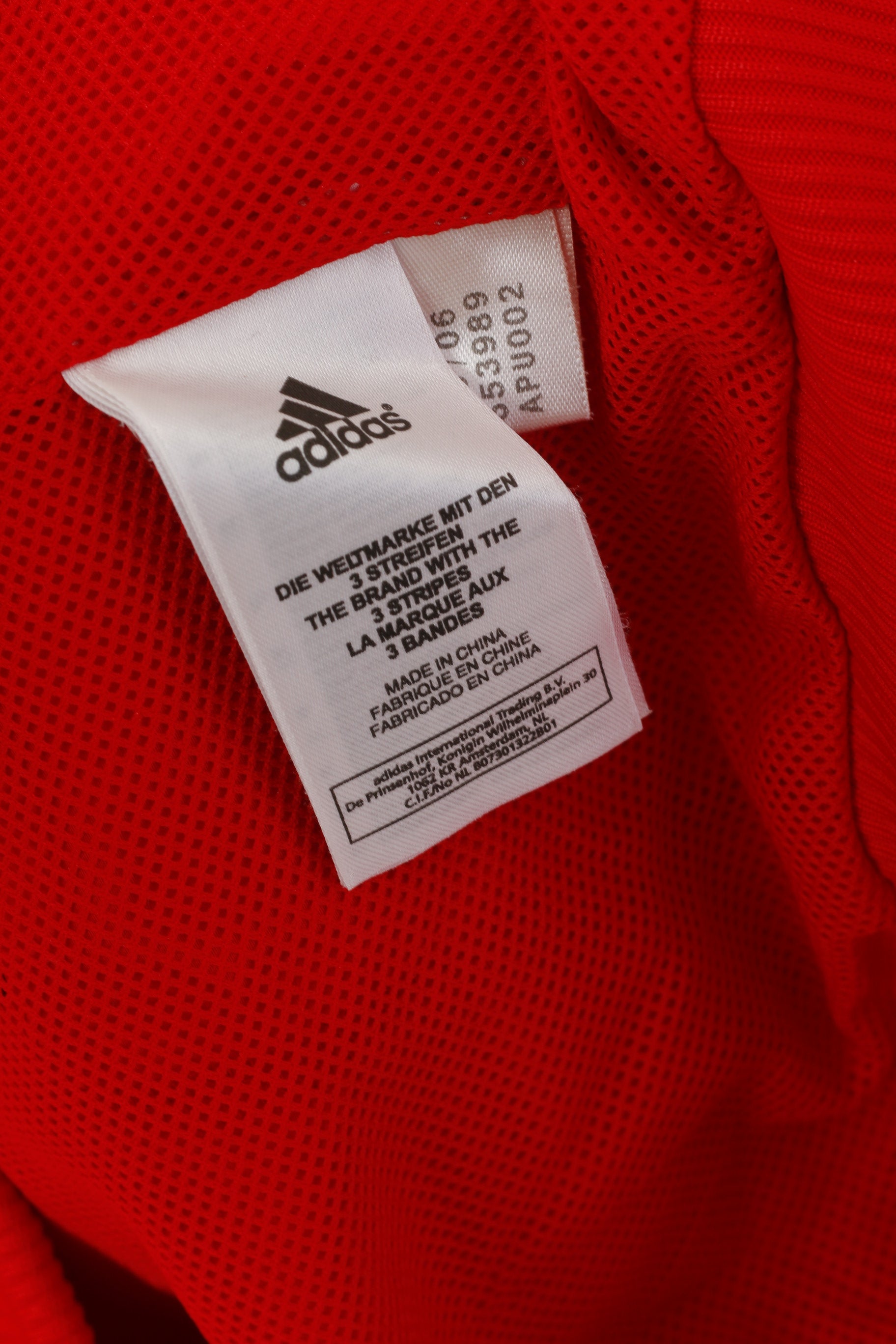 Adidas Hommes XL Veste Rouge Clima 365 Bomber Sportwear Full Zipper Sport Top