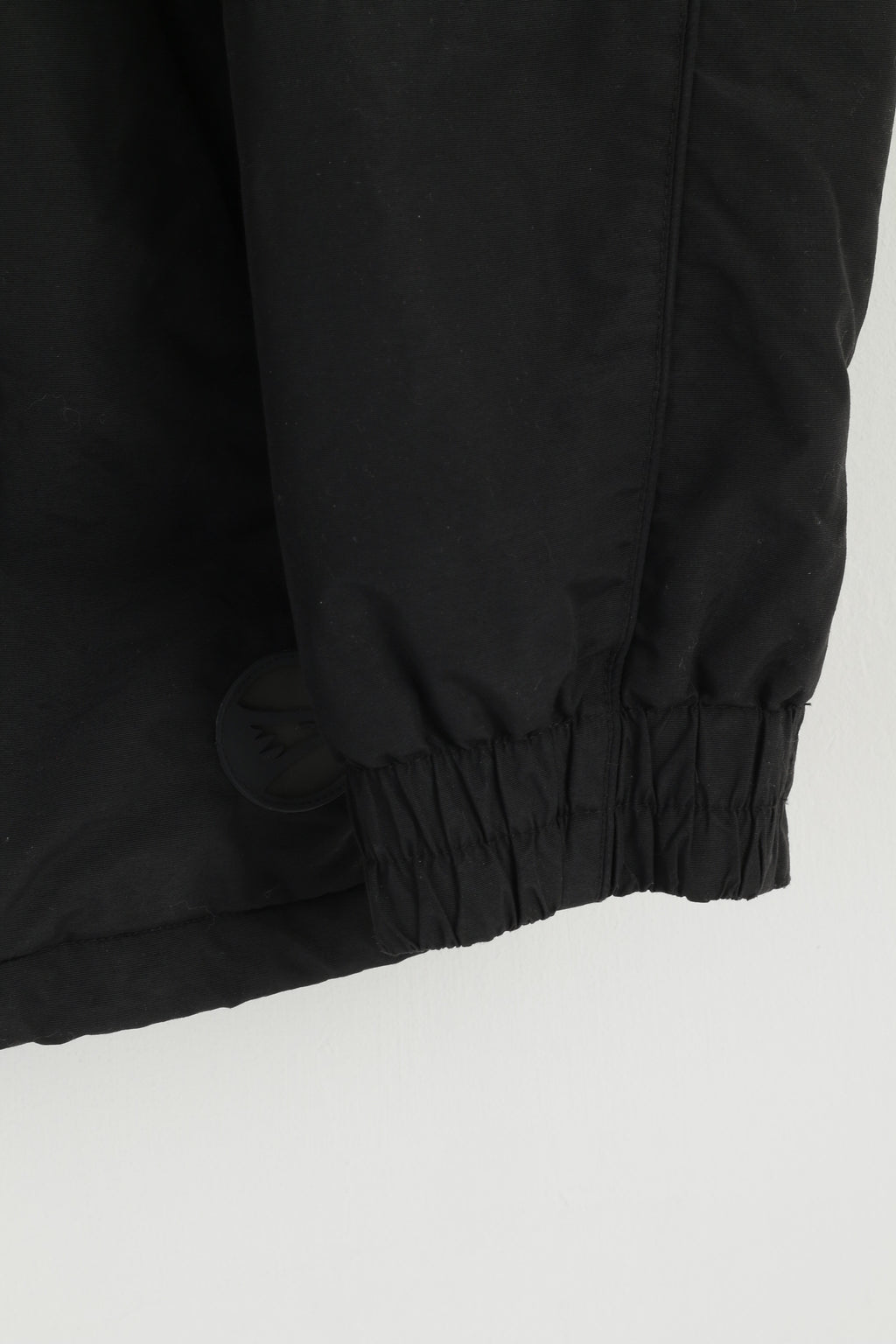 Giacca Rodeo C&amp;A da uomo M 48/50 nera imbottita con cerniera intera cappuccio nascosto top casual