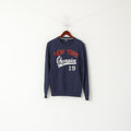 Champion Men S Sweatshirt Navy Cotton New York Graphic Crew Neck Top