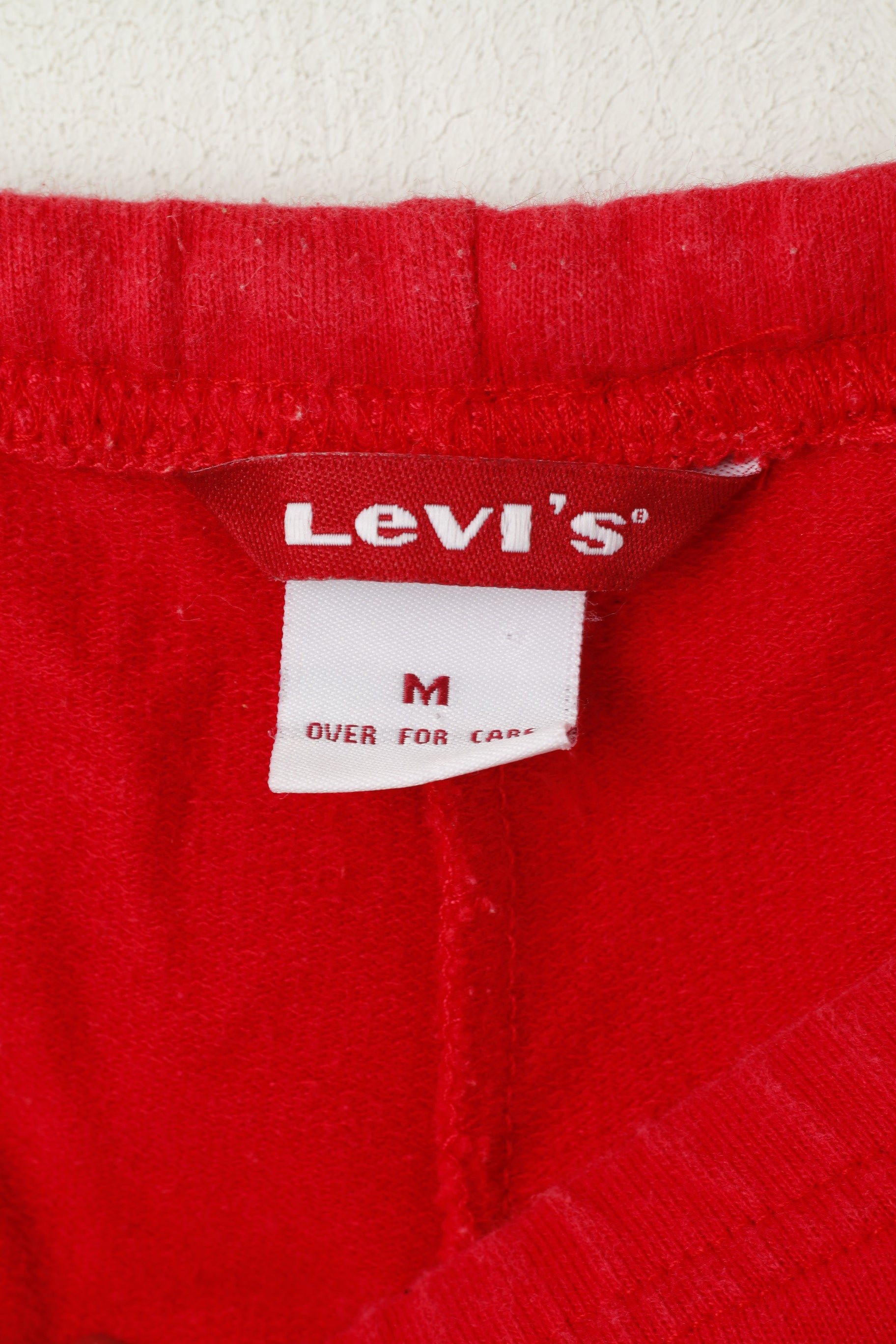 Levi's Women M Capri Pants Red Cotton Sportswear Gym Training Trousers