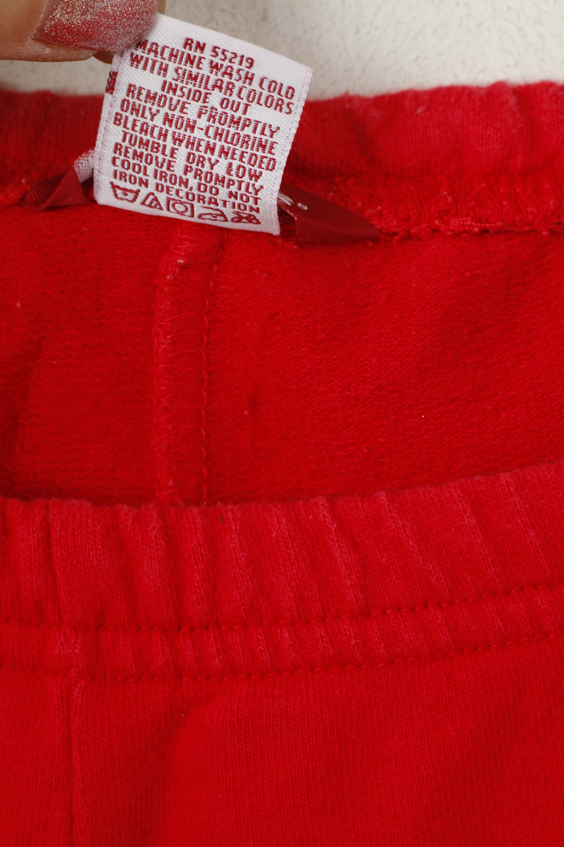 Levi's Women M Capri Pants Red Cotton Sportswear Gym Training Trousers