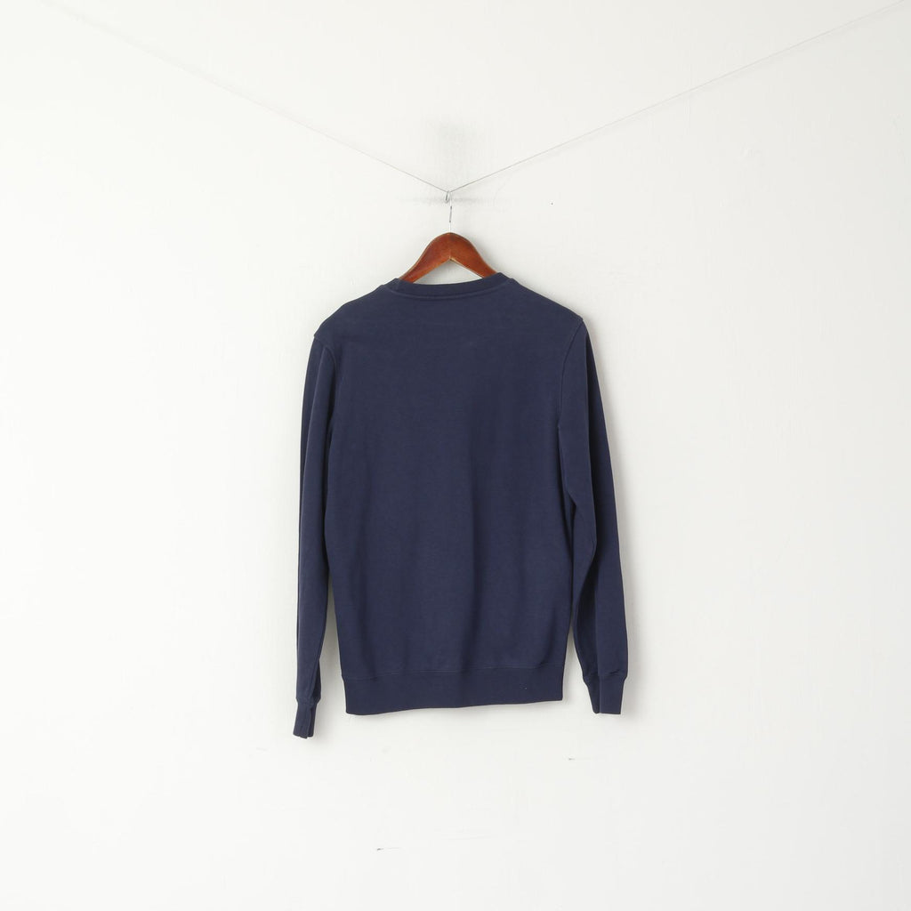 Champion Sweat-shirt à col rond en coton bleu marine pour homme New York Graphic