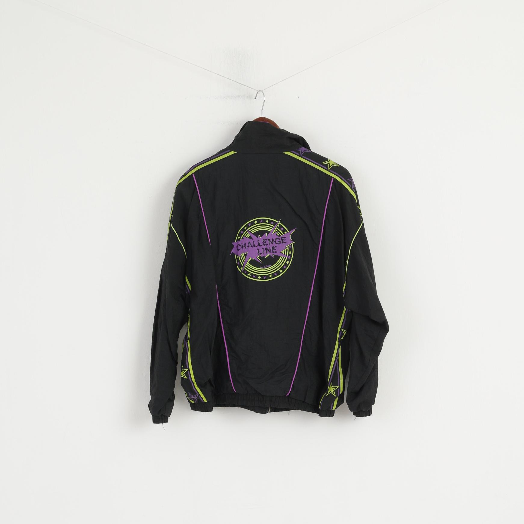 Killtec Women L Bomber Jacket Black Nylon Challenge Line Retro Activewear Top