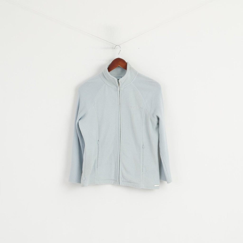 HEAD Femmes 14 M Haut Polaire Bleu Clair Fermeture Éclair Complète Sweat-Shirt Décontracté