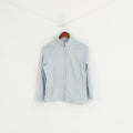 HEAD Women 14 M Fleece Top Light Blue Full Zipper Casual Sweatshirt