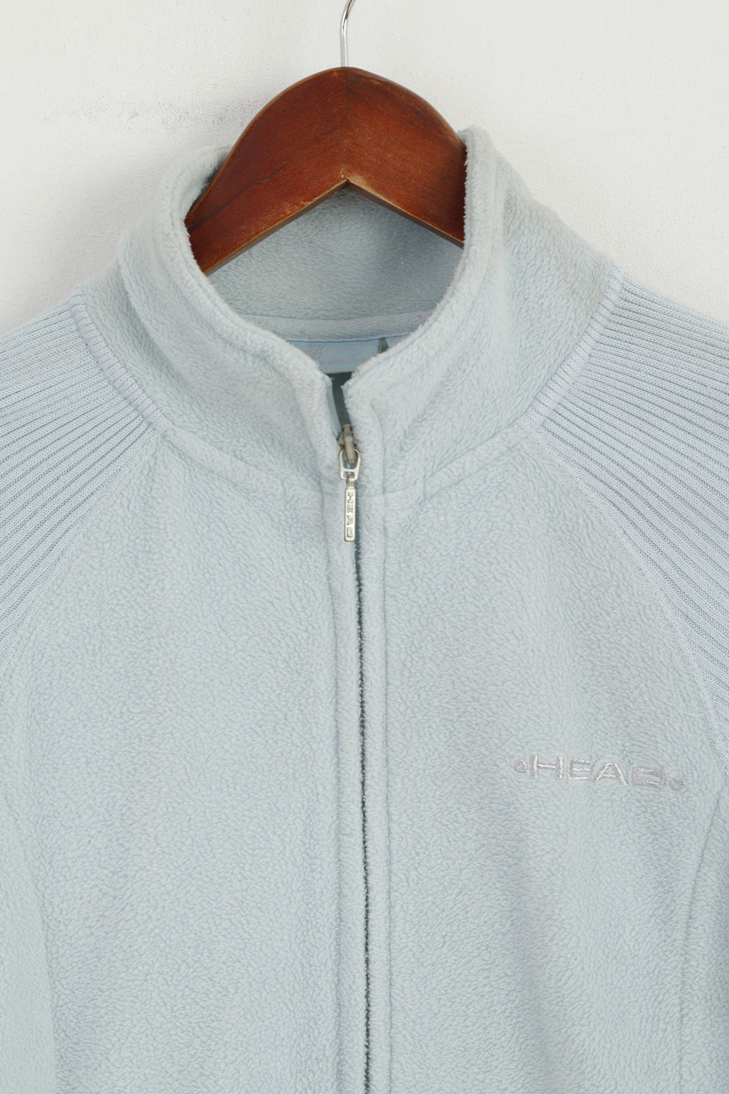 HEAD Femmes 14 M Haut Polaire Bleu Clair Fermeture Éclair Complète Sweat-Shirt Décontracté