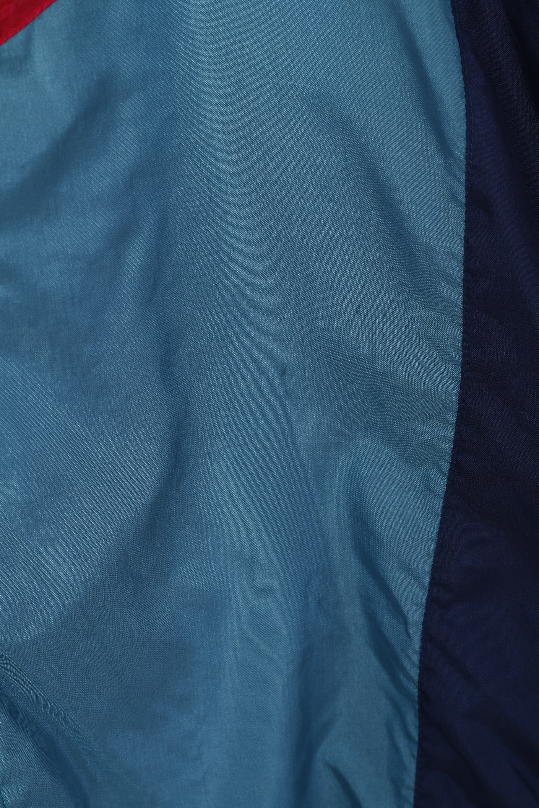 Frank Shorter Giacca da uomo M Multi colore Nylon Impermeabile Abbigliamento sportivo Run Top retrò lucido