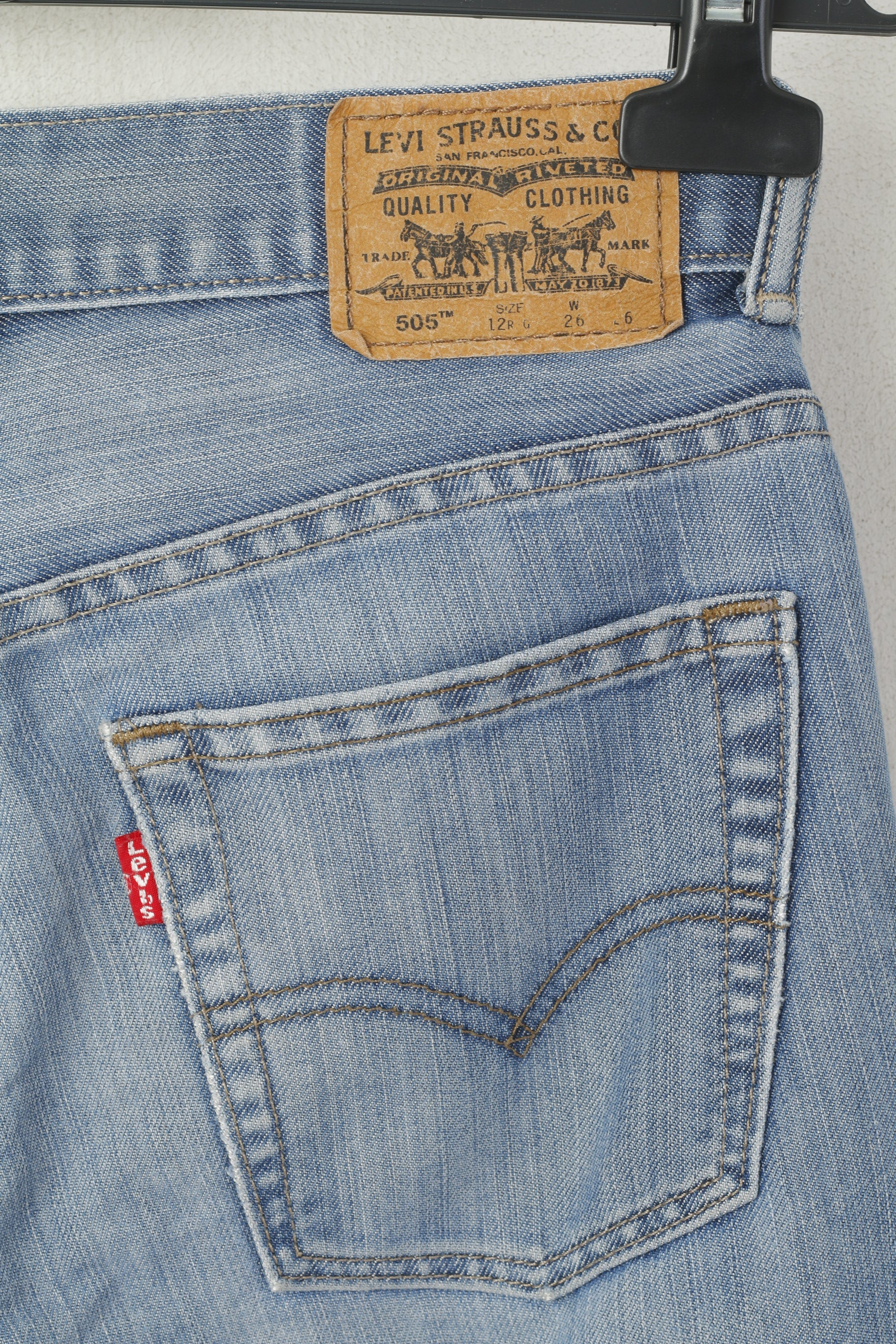 Levi's 505 Women 26 Jeans Trousers Blue Cotton Vintage Straight Pants