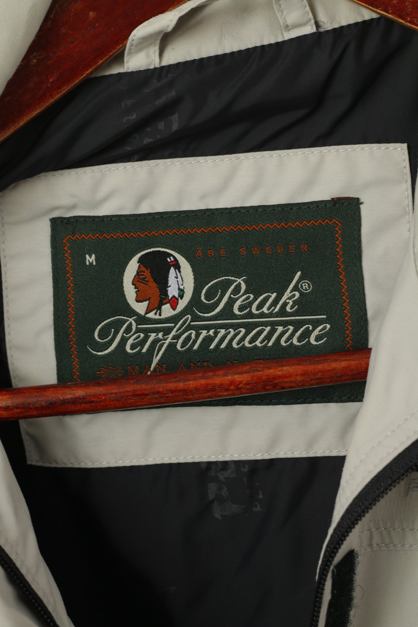 Peak Performance Women M Jacket Beige Gore-Tex Outdoor Zip Up Haut léger