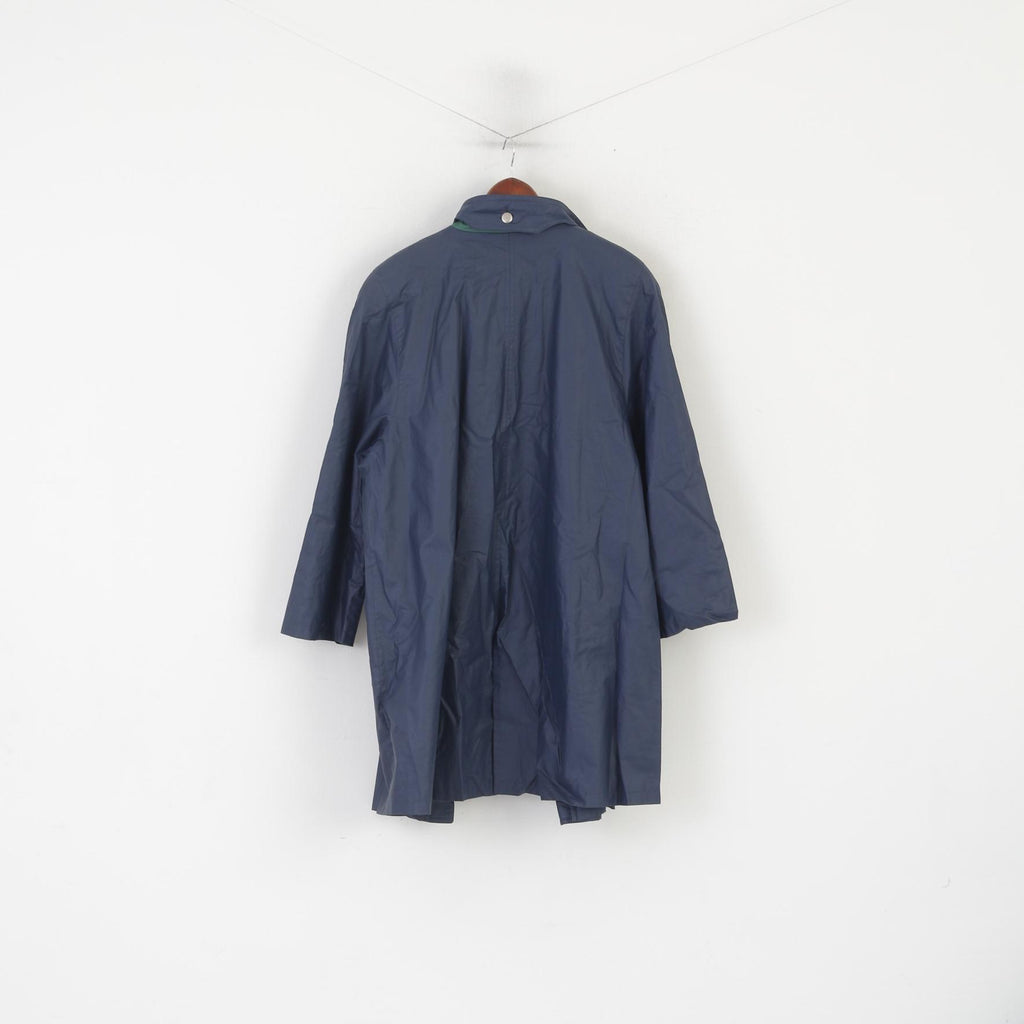 Goldix Surf &amp; Co Femmes 16 42 XL Manteau Marine Coton Épaulettes Vintage Zip Up Top