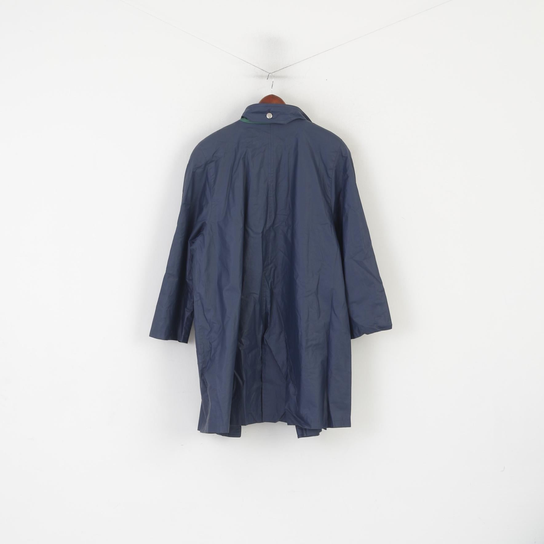 Goldix Surf &amp; Co Femmes 16 42 XL Manteau Marine Coton Épaulettes Vintage Zip Up Top