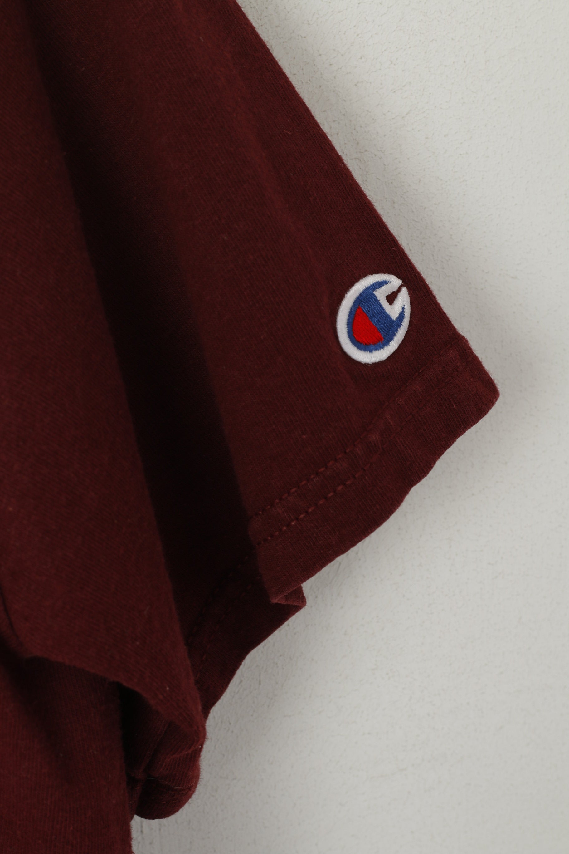 Champion Men S Shirt Maroon Cotton Loyola University New Orleans Graphic Sport Top