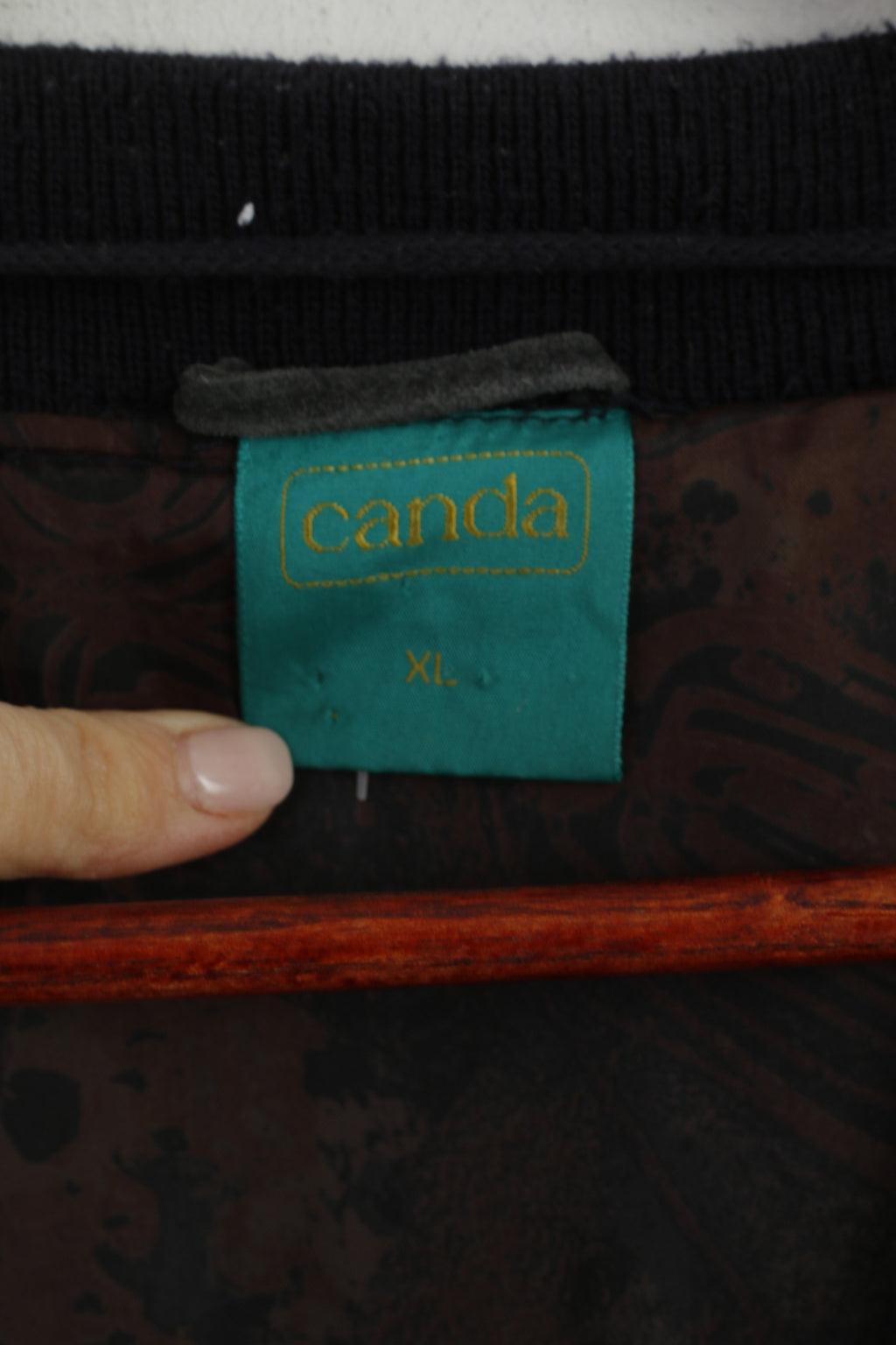 Canada C&amp;A Hommes XL Bouton Avant Cardigan Marine Acrylique Tricot Épaulettes Pull