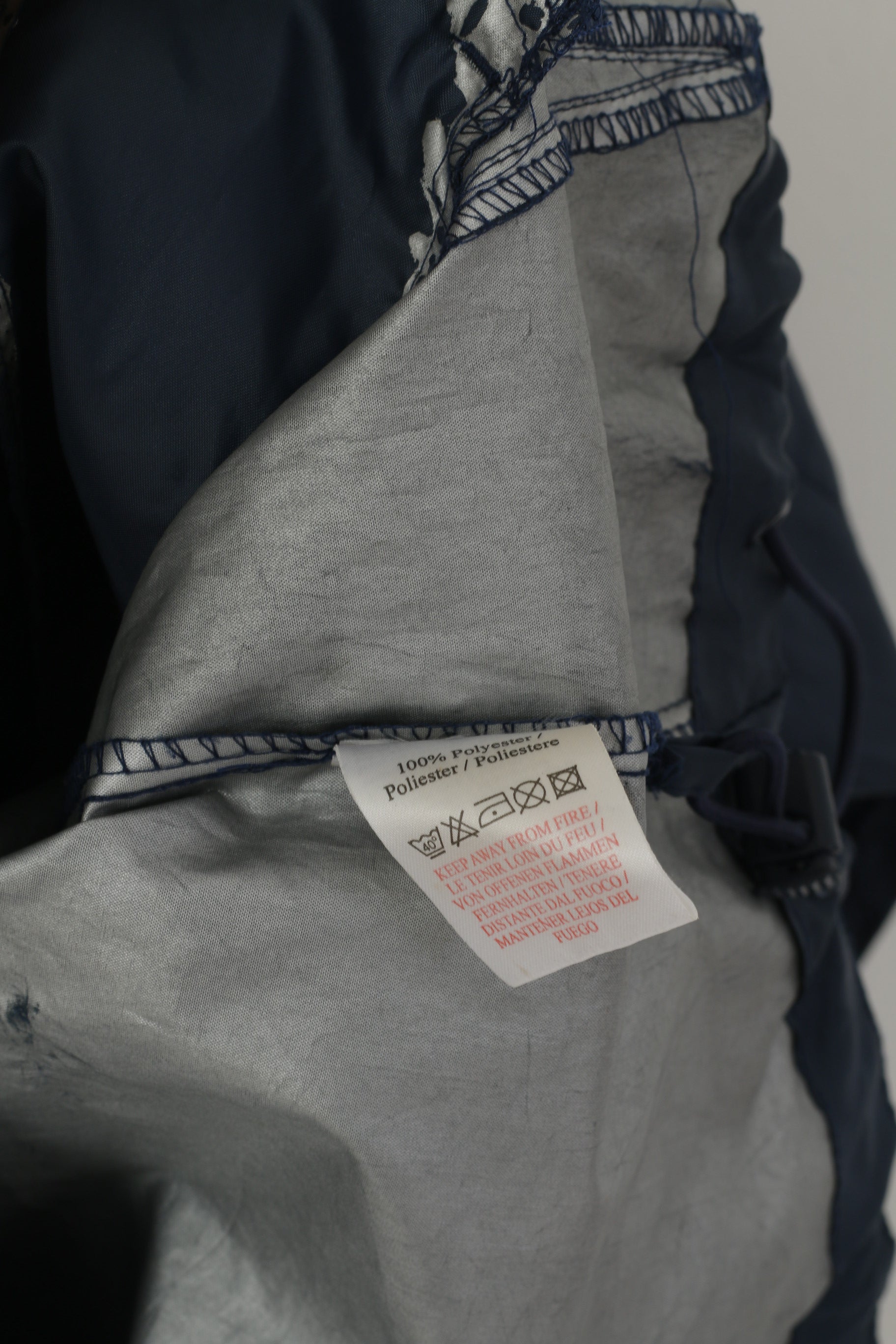 Umbro Hommes Veste Marine Fermeture Éclair Complète Sportswear Capuche Cachée Haut Léger