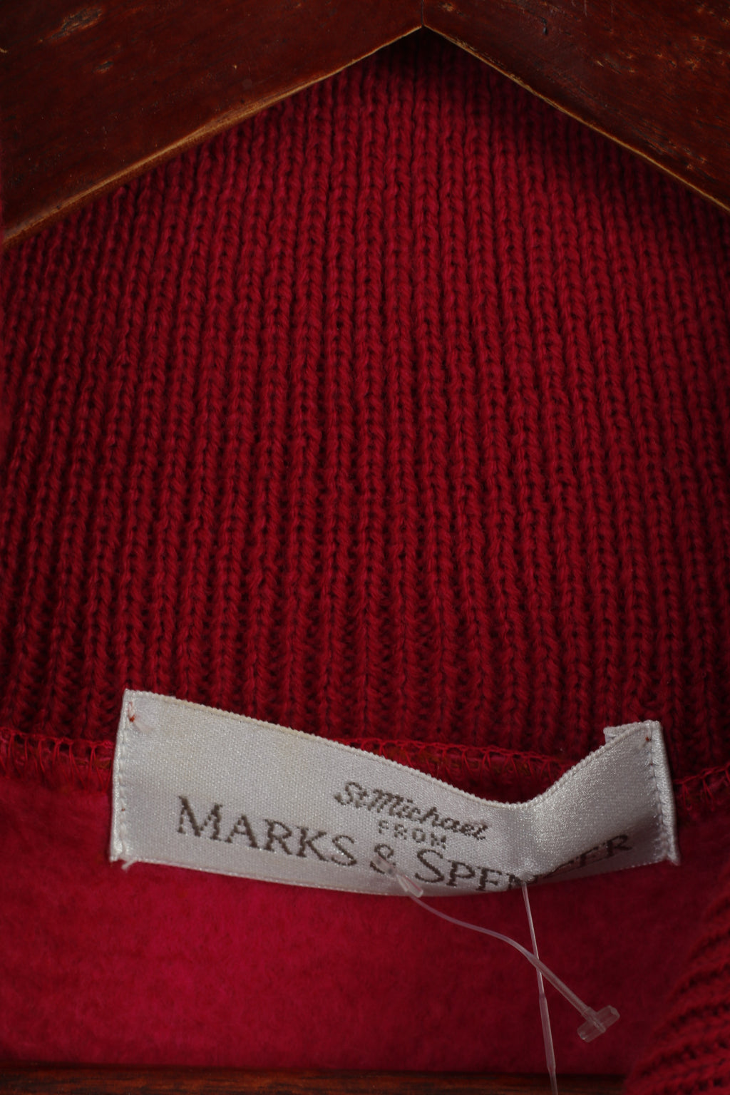 Marks &amp; Spencer Femme 14/16 42/44 L Sweat Rose Nature Haut Brodé