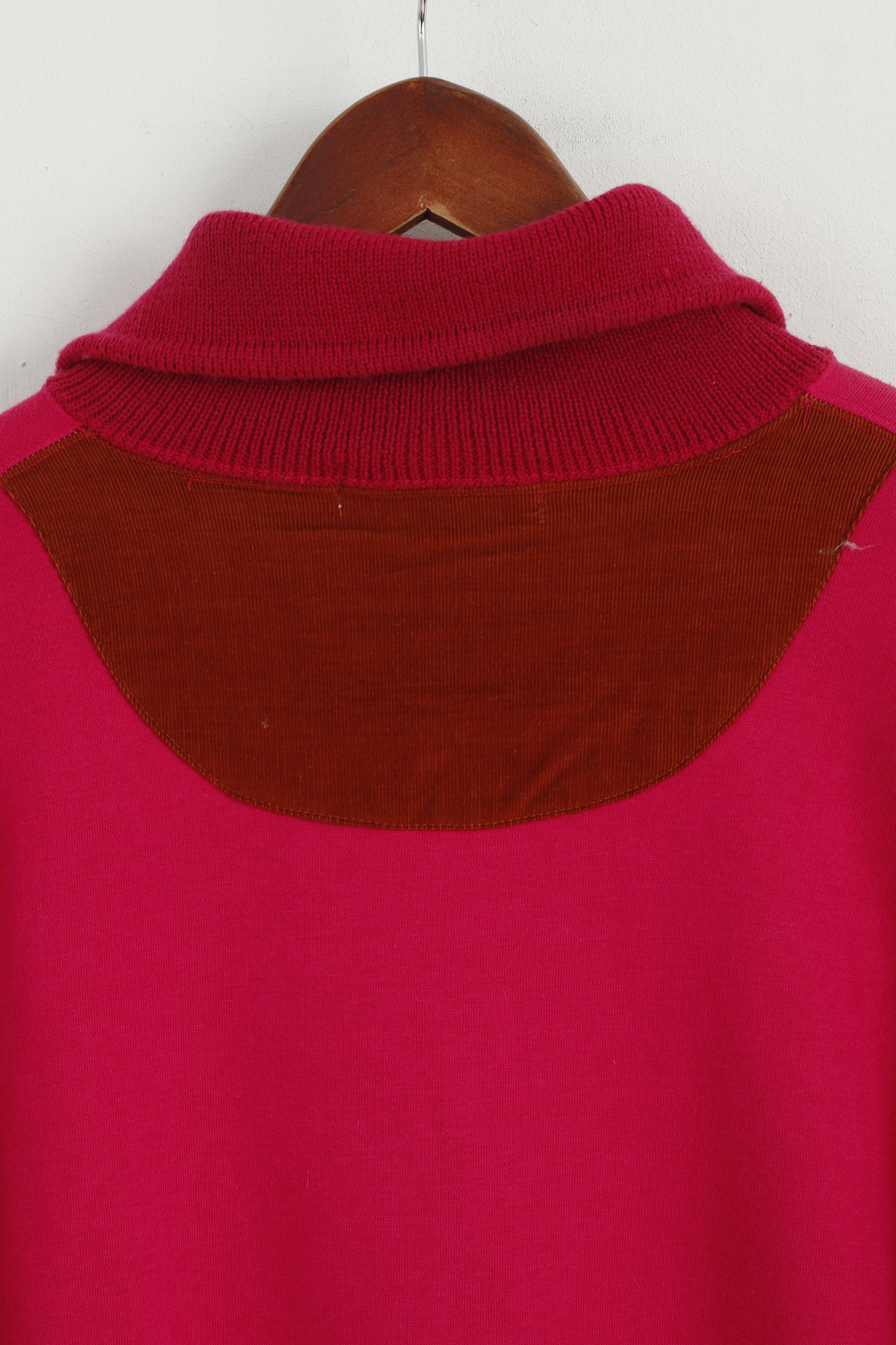 Marks &amp; Spencer Femme 14/16 42/44 L Sweat Rose Nature Haut Brodé