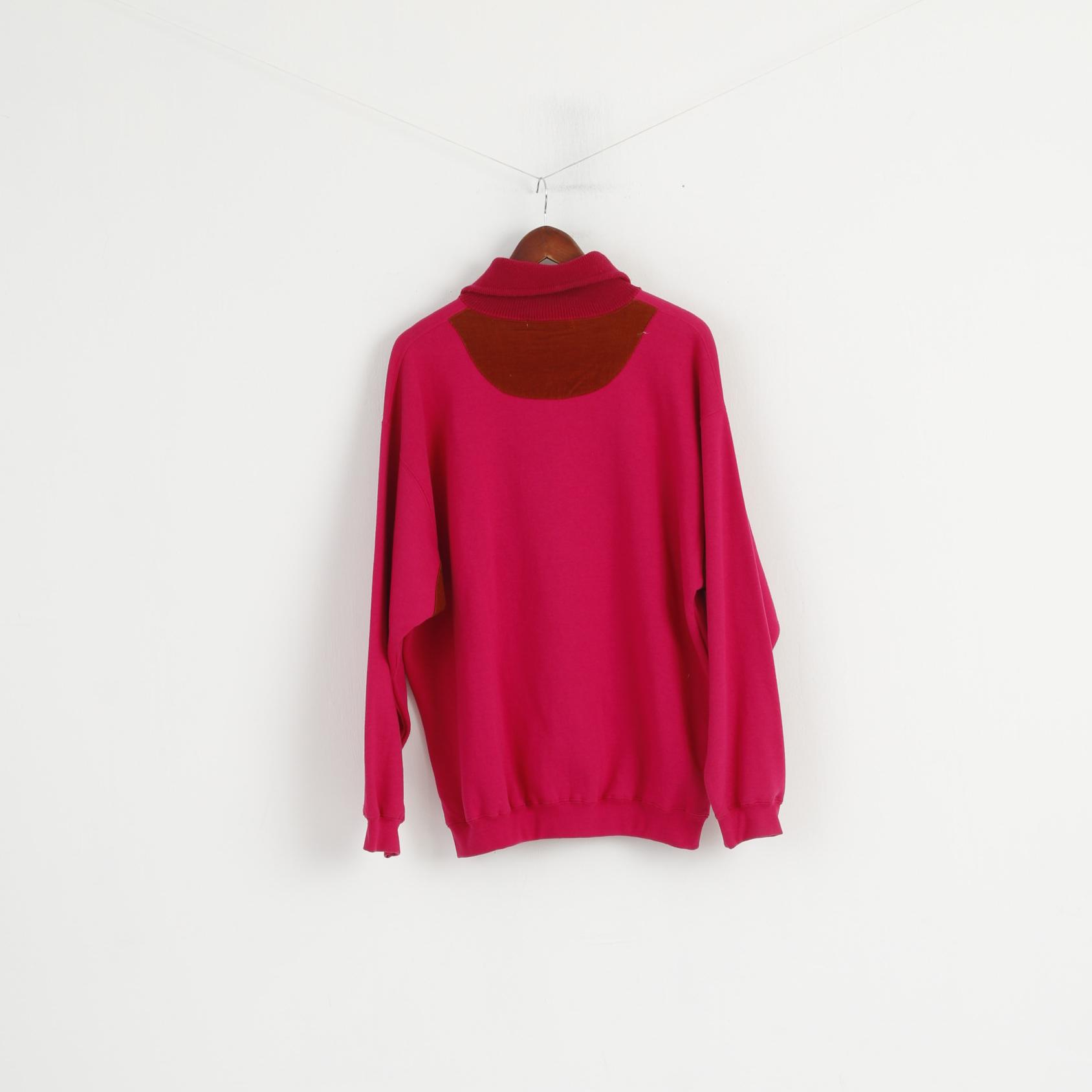 Marks &amp; Spencer Femme 14/16 42/44 L Sweat Rose Nature Haut Brodé