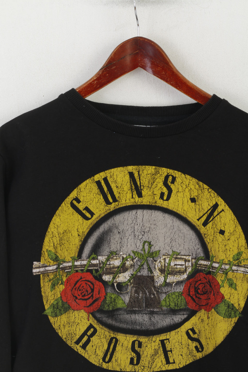 Cedar Wood State Guns N' Roses Femmes L Sweatshirt Noir Coton Haut Graphique