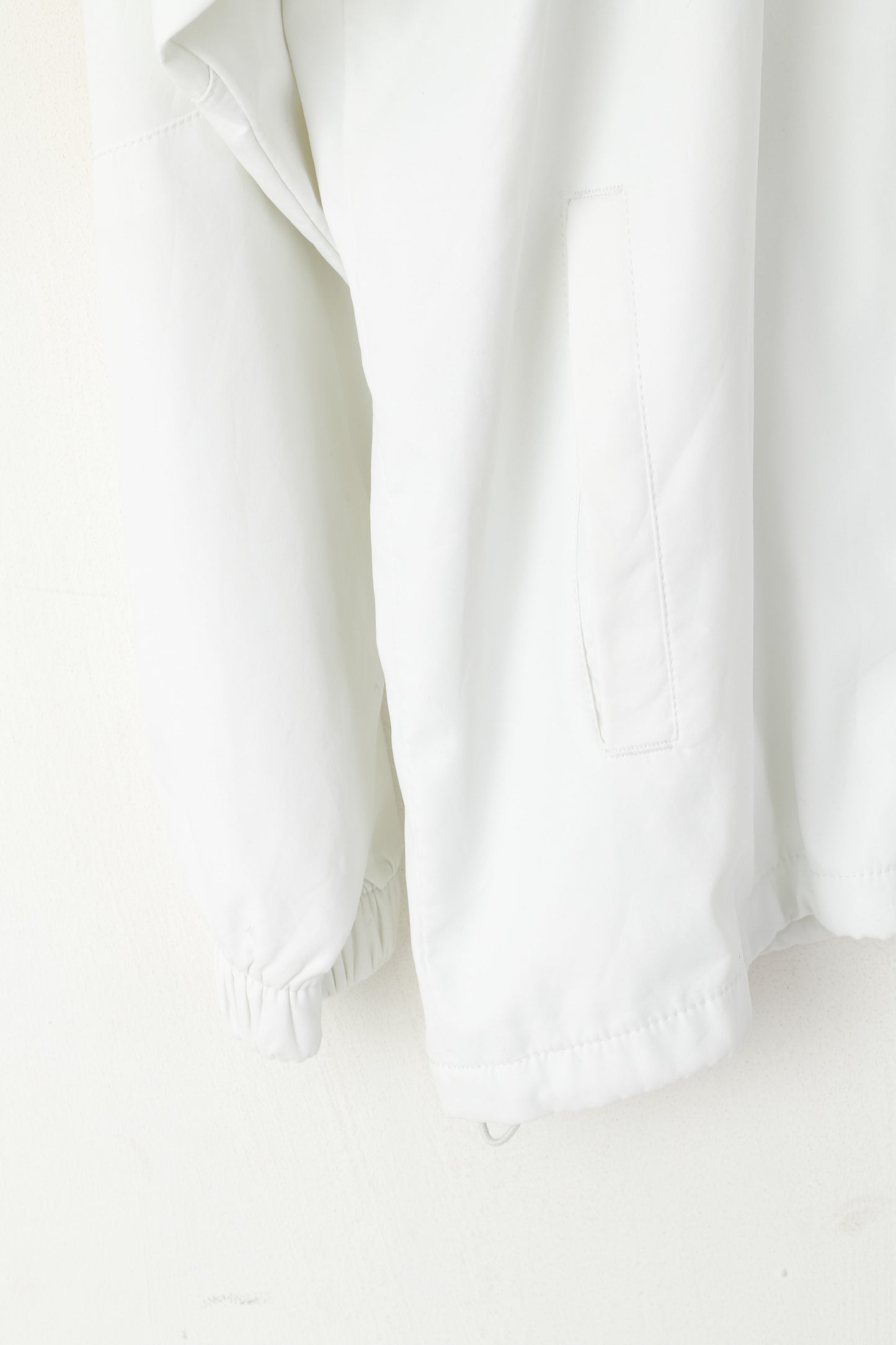 Giacca Adidas Donna XL Giacca sportiva da combattimento bianca con cerniera intera Top sportivo
