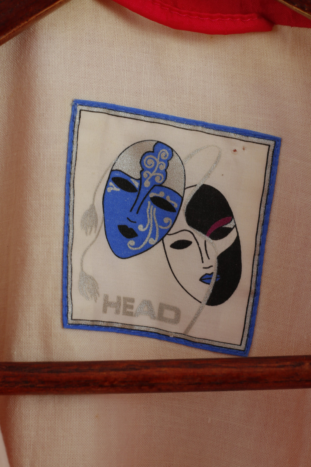 Head Women 44 XL Giacca rosa vintage anni '80 Bomber in nylon Festival Top impermeabile