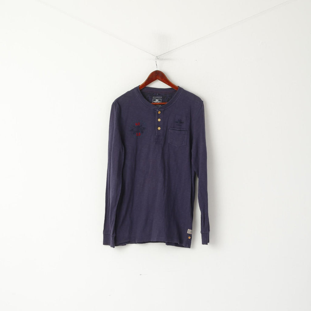 Nouvelle-zélande Auckland hommes L chemise marine pacifique sauvetage coton haut à manches longues