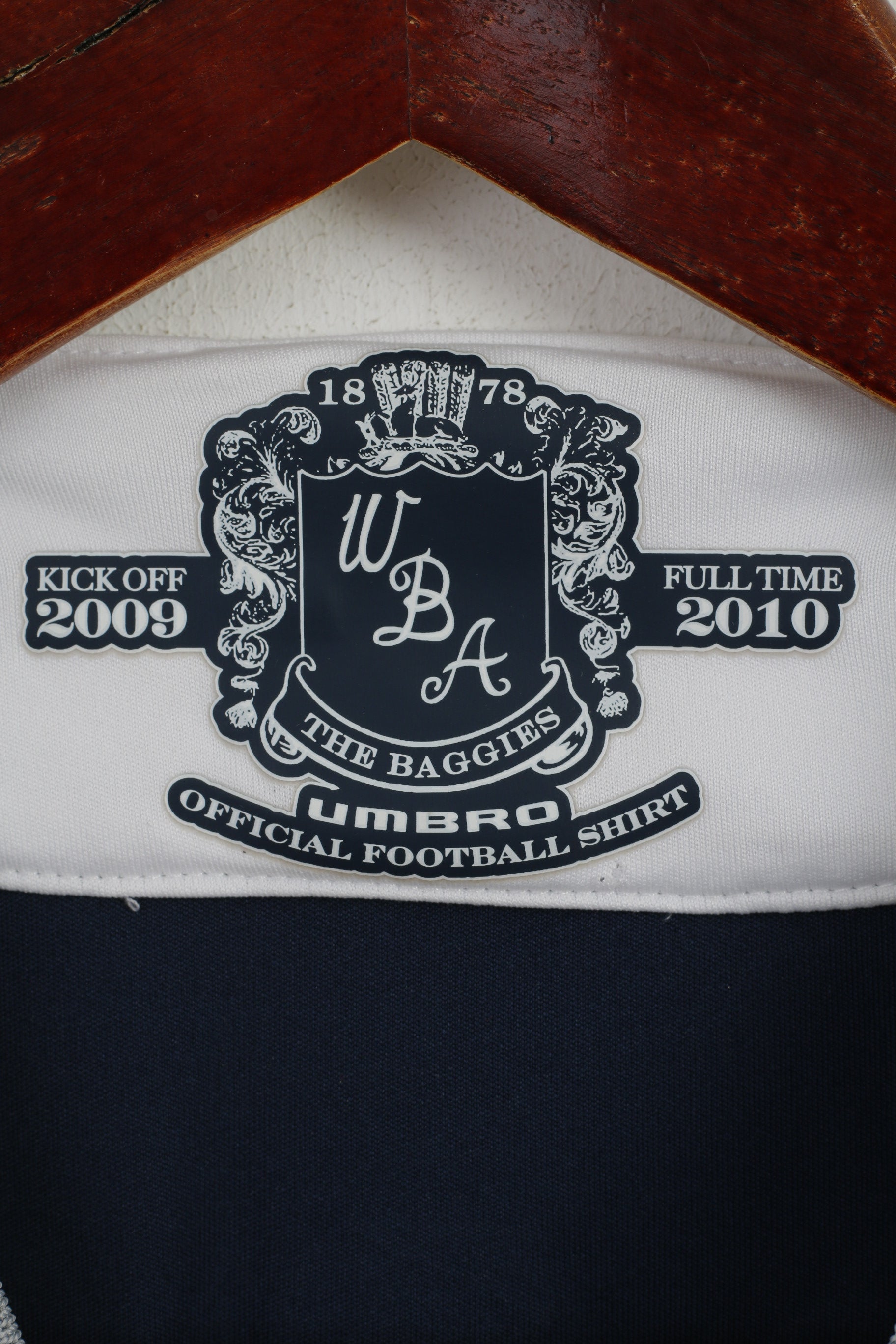 Umbro WBA Youth 10-12 Age Shirt West Bromwich Albion 2009/2010 Football #7 Jersey