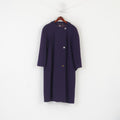 Pierrette B Femmes S 8 12 Manteau Violet Laine Cachemire Vintage Châle Épaulettes