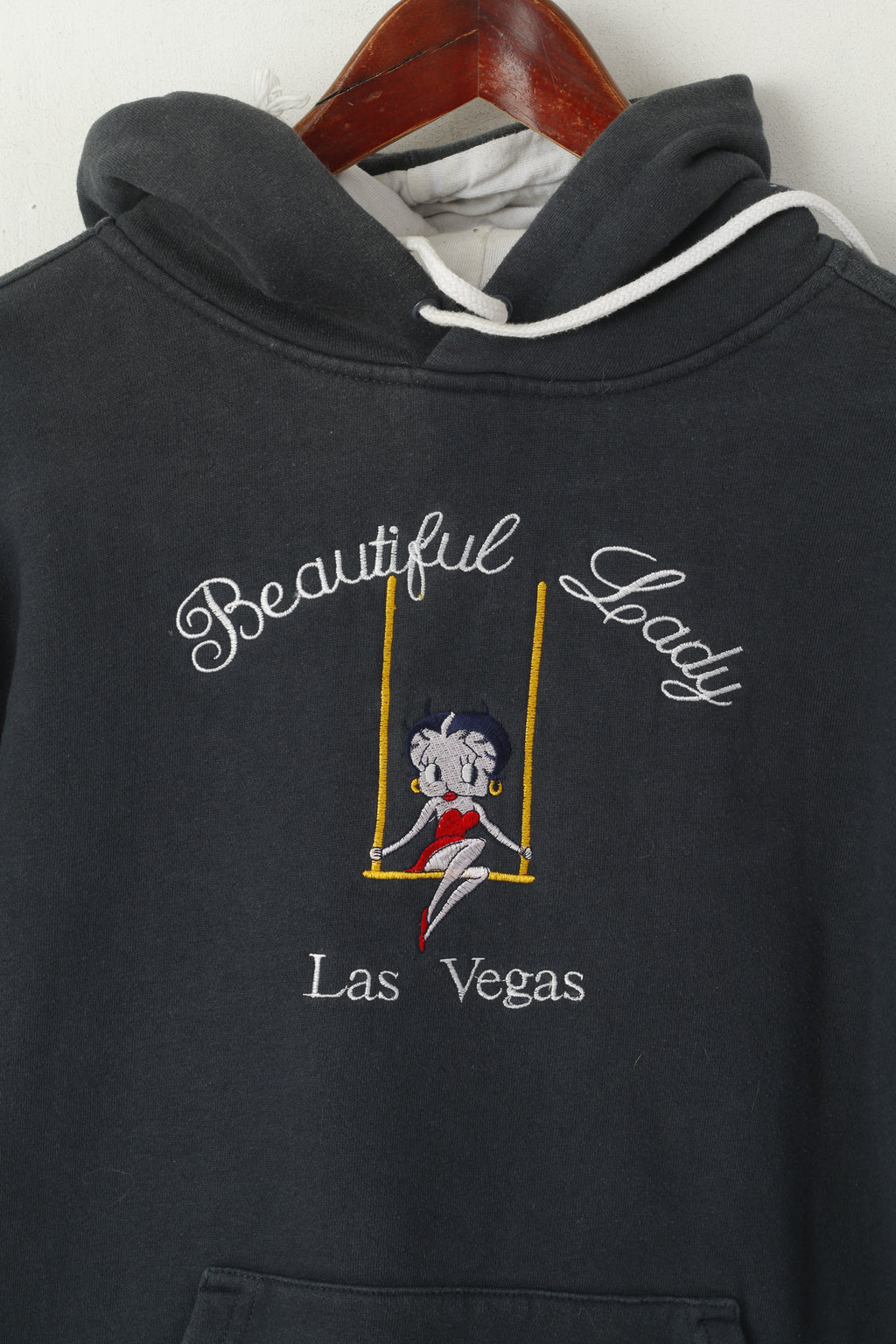 Felpa Beimar da donna L (S) blu scuro Bella Lady Las Vegas con cappuccio