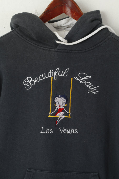 Beimar Women L (S) Sweatshirt Navy Beautiful Lady Las Vegas Haut à capuche