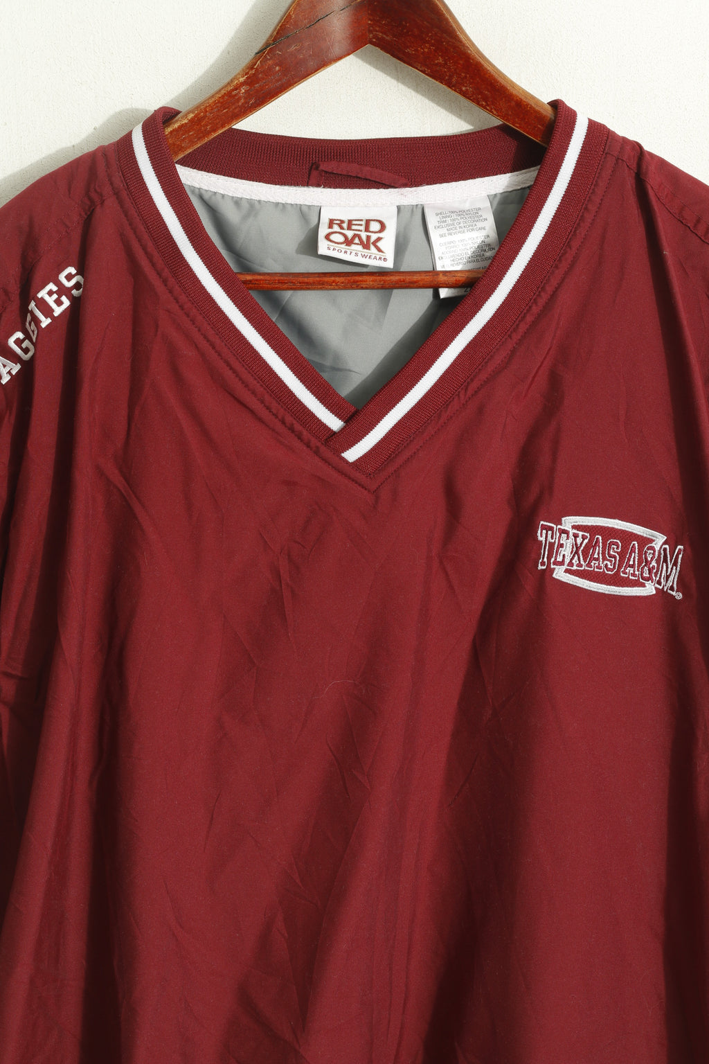 Red Oak Hommes XXL Gilet Marron Texas A&amp;M Aggies Football Col en V Haut de Sport