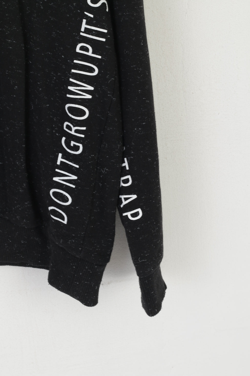 Defacto Homme XXL Sweat Noir Coton Slim Fit Col Montant Sport Top